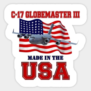 C-17 Globemaster III Made in the USA Sticker